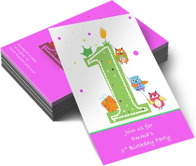 Printed invitation cards